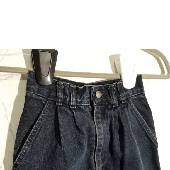 Yves St. Martin VTG Pleated Front Midi Denim Skirt - Picture 4 of 4